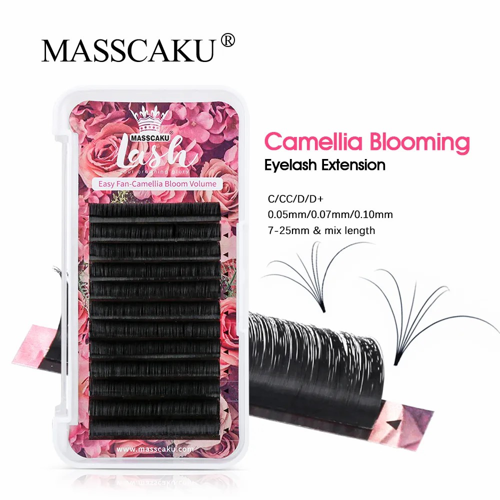 Eyelash Extension For Asian Eyes - MASSCAKU Easy Fanning Volume Mega Rzęsy