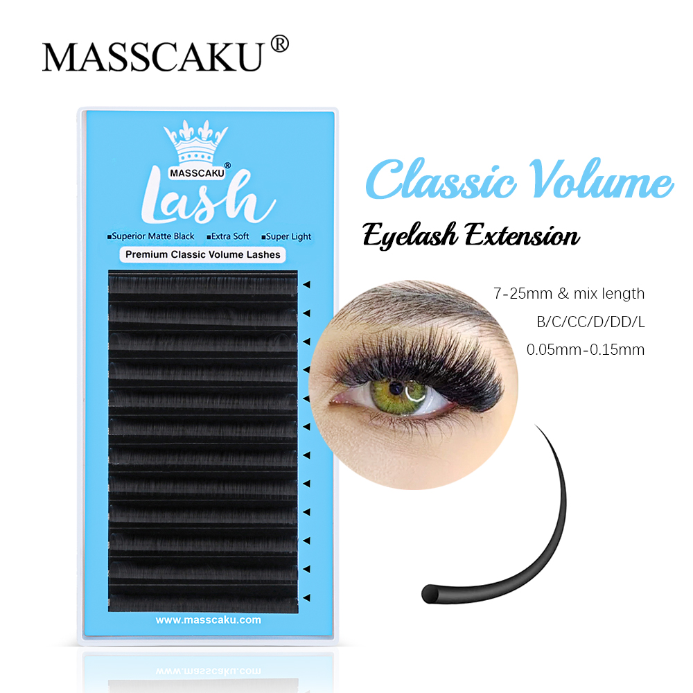 MASSCAKU 0.05/0.07/0.10/0.15mm – Eyelash Extension Russian recenzja i cena