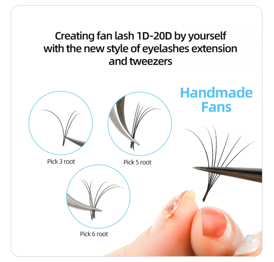 AGUUD J B C CC D Russian Volum – Eyelash Extension Human Hair recenzja i cena