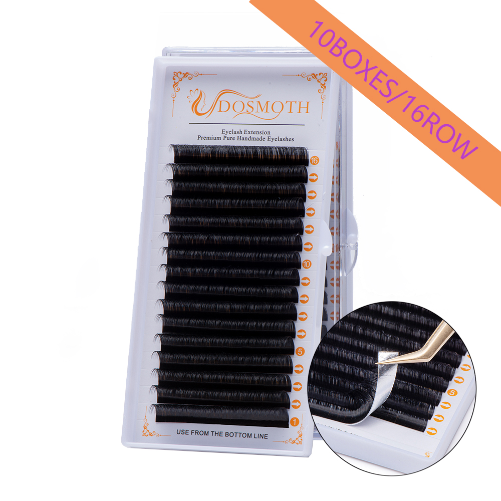 DOSMOTH 10 pudełek 16 rzędów 7 – Eyelash Extension For Asian Eyes recenzja i cena